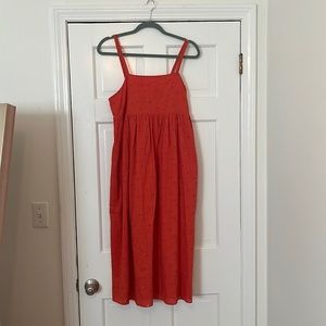 Beautiful orange islet dress with pockets